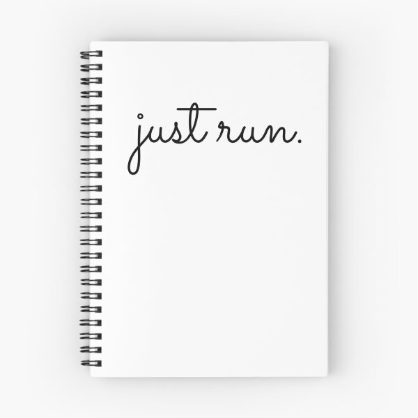 Item preview, JUST RUN cursive runner sticker designed and sold by schmicol.