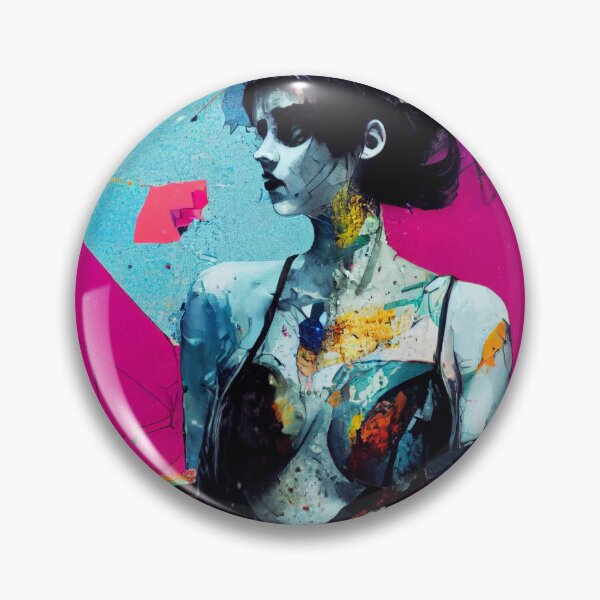 Item preview, chica azul abstracta designed and sold by ZombiePepper.