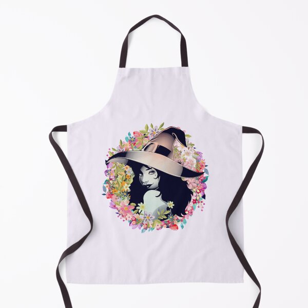 Item preview, Floral Witch Halloween print (purple) designed and sold by CreepyCurator.
