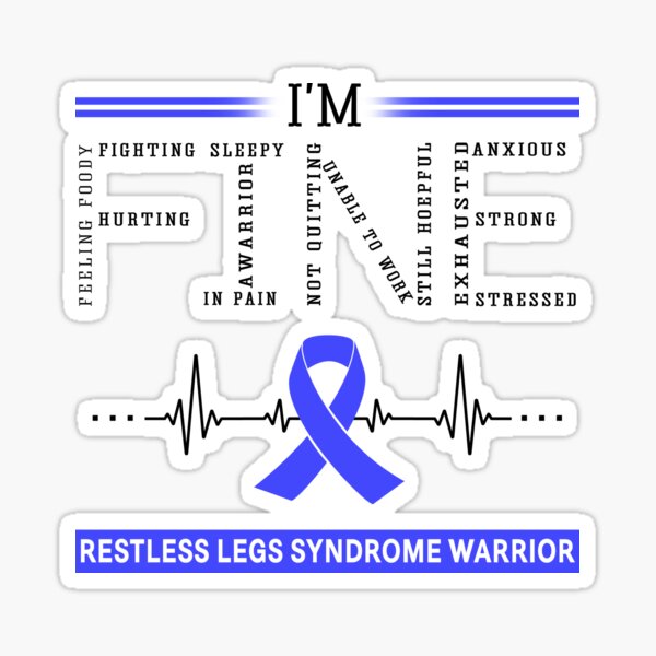 Item preview, I'm Fine Restless Legs Syndrome Warrior Support Restless Legs Syndrome Awareness Gifts designed and sold by rechardtee.