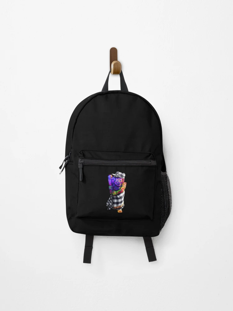 Thumbnail 1 of 3, Backpack, Full Funky Rocking Bali Barong designed and sold by RiveRivera.