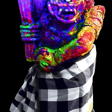Artwork thumbnail, Full Funky Rocking Bali Barong by RiveRivera