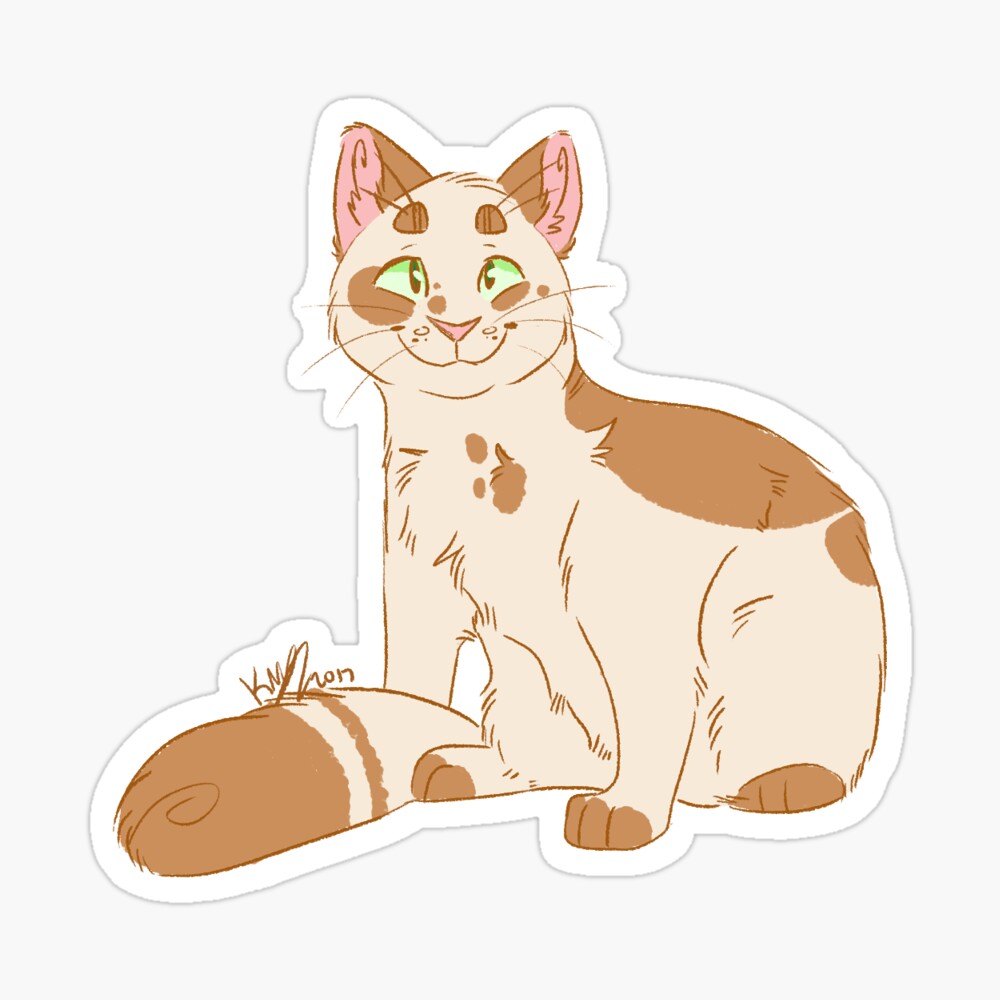 Bluestar - A Noble Leader Sticker for Sale by sodapoptops