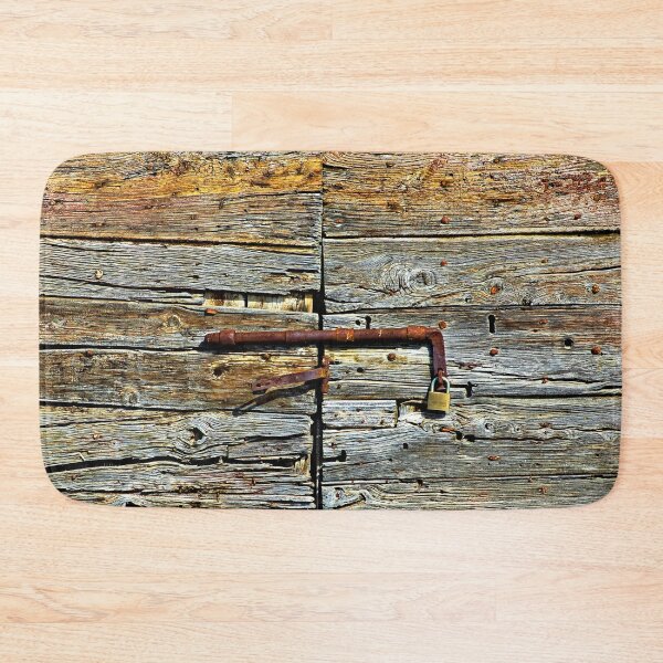 Item preview, Old Weathered Wooden Rural Door Rusty Latch designed and sold by Anna Lemos.
