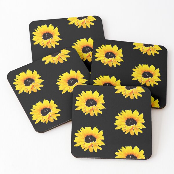 Item preview, Sunflower with dark background designed and sold by Floral-Art.
