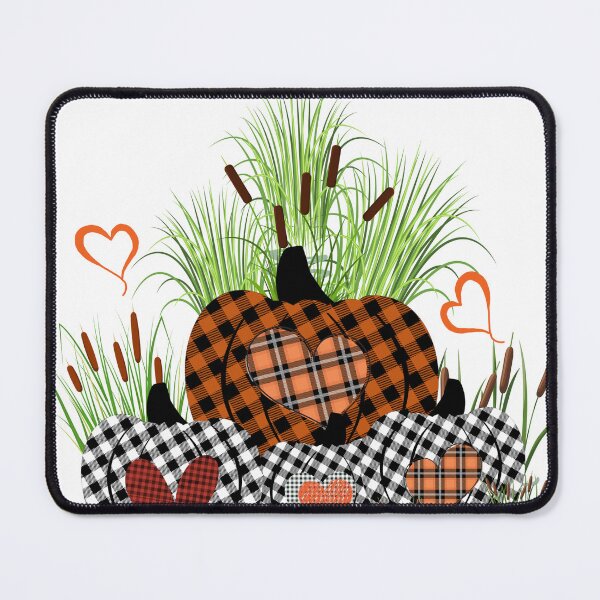 Item preview, Plaid Pumpkins and Hearts designed and sold by LanaDevon.