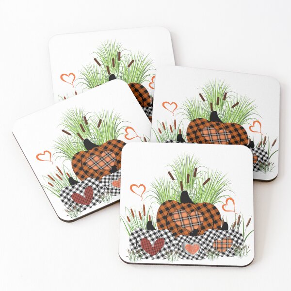 Item preview, Plaid Pumpkins and Hearts designed and sold by LanaDevon.