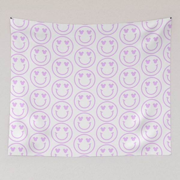 Item preview, Bright Lavender Magical Preppy Smiley Face  designed and sold by meohmymagic.