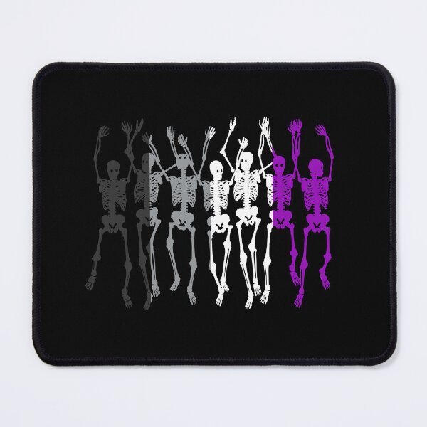 Item preview, Halloween Skeletons Ace Flag. Asexual Pride designed and sold by Subtle Pride Shop.