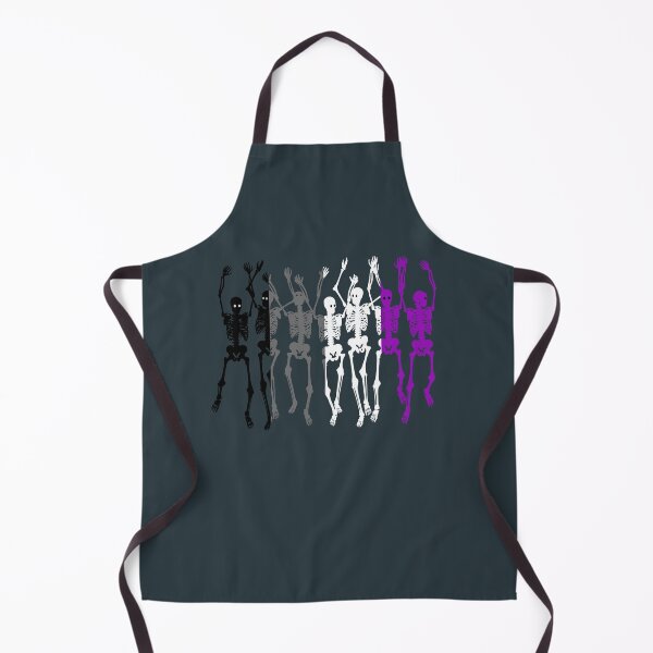Item preview, Halloween Skeletons Ace Flag. Asexual Pride designed and sold by Subtle Pride Shop.