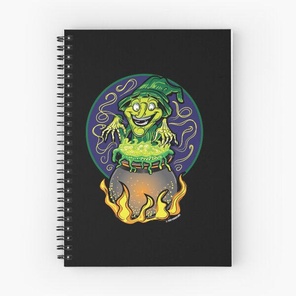 Item preview, Halloween Witch casting a spell over a Cauldron designed and sold by eShirtLabs.
