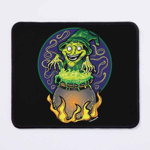 Item preview, Halloween Witch casting a spell over a Cauldron designed and sold by eShirtLabs.