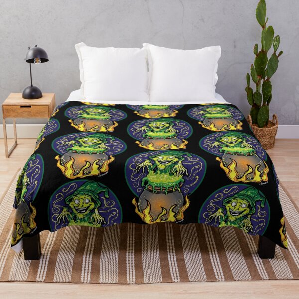 Item preview, Halloween Witch casting a spell over a Cauldron designed and sold by eShirtLabs.