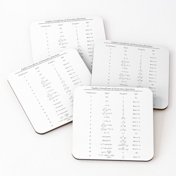 Item preview, Table Of Laplace Transform designed and sold by ScienceCorner.