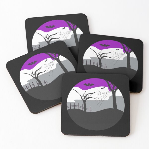 Item preview, Halloween Ace Spooky Graveyard. Asexual Pride designed and sold by Subtle Pride Shop.
