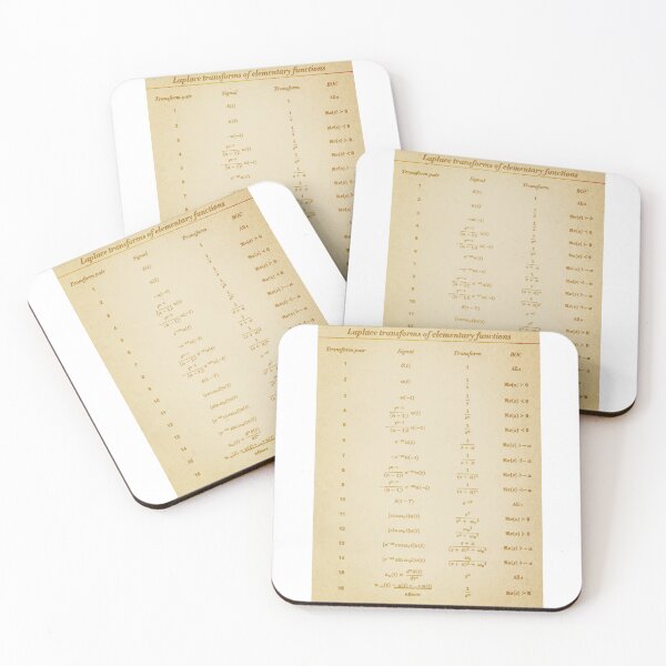 Item preview, Table Of Laplace Transform designed and sold by ScienceCorner.