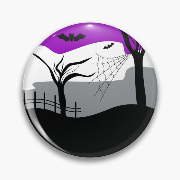 Item preview, Halloween Ace Spooky Graveyard. Asexual Pride designed and sold by Subtle Pride Shop.