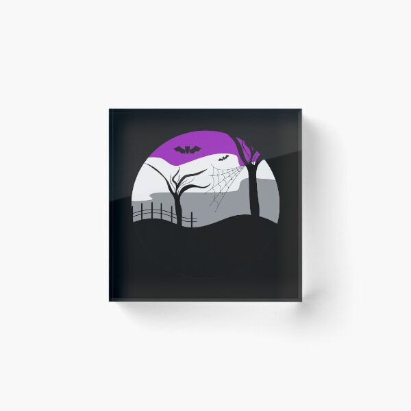 Item preview, Halloween Ace Spooky Graveyard. Asexual Pride designed and sold by Subtle Pride Shop.