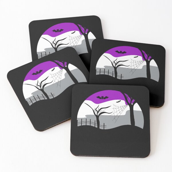 Item preview, Halloween Ace Spooky Graveyard. Asexual Pride designed and sold by Subtle Pride Shop.