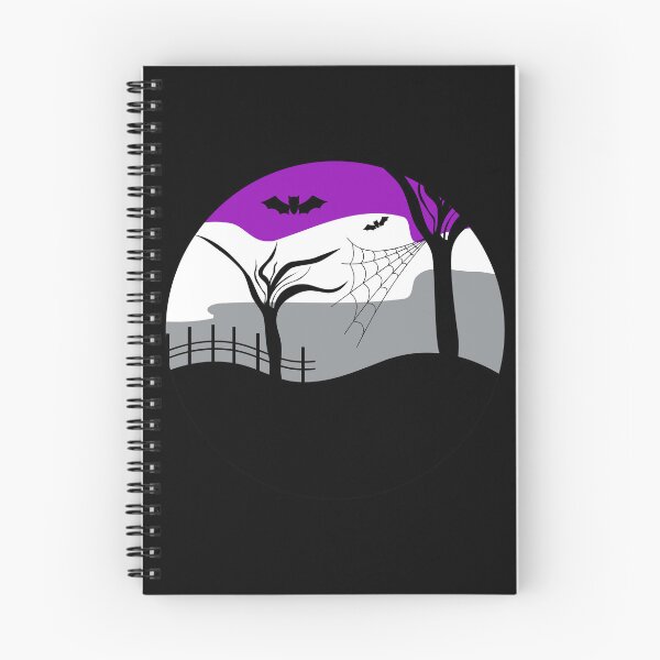 Item preview, Halloween Ace Spooky Graveyard. Asexual Pride designed and sold by Subtle Pride Shop.