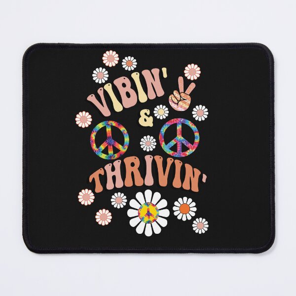 Item preview, Happy Quotes Funny Vibin & Thrivin Peace Out Retro designed and sold by Cute & Sassy Custom Gifting Boutiques.
