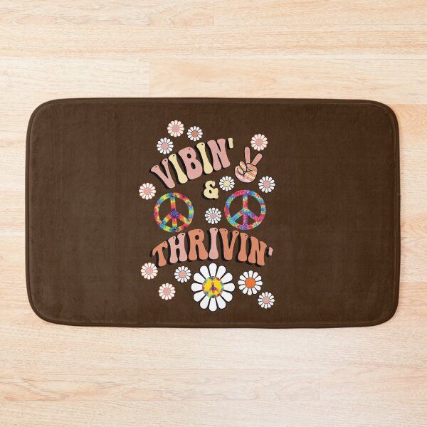 Item preview, Happy Quotes Funny Vibin & Thrivin Peace Out Retro designed and sold by Cute & Sassy Custom Gifting Boutiques.