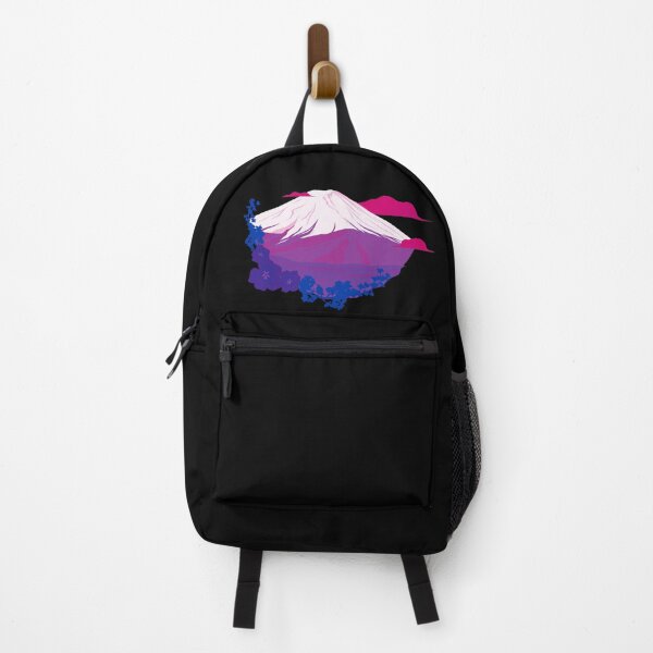 Item preview, Mountains, Clouds, and Flowers Bi Flag. Bisexual Pride designed and sold by Subtle Pride Shop.