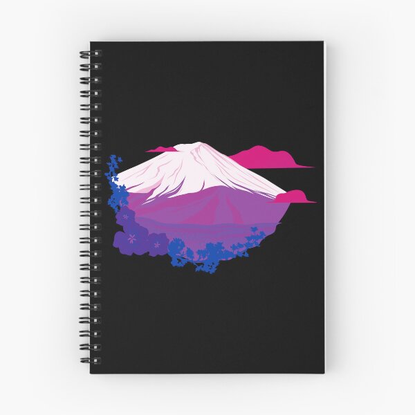 Item preview, Mountains, Clouds, and Flowers Bi Flag. Bisexual Pride designed and sold by Subtle Pride Shop.