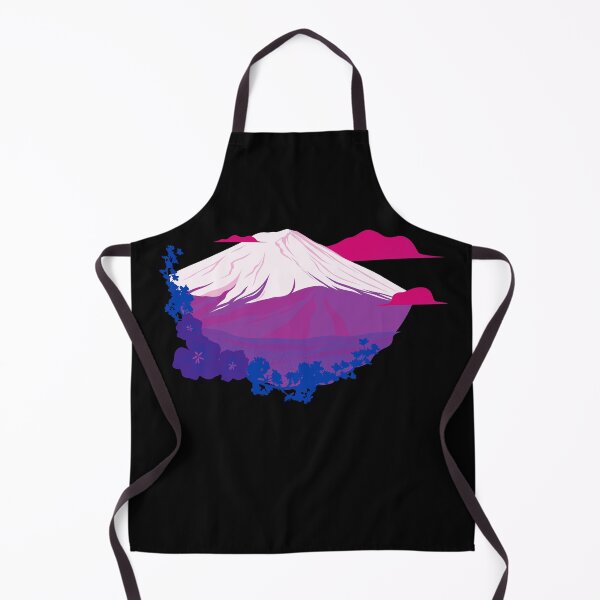 Item preview, Mountains, Clouds, and Flowers Bi Flag. Bisexual Pride designed and sold by Subtle Pride Shop.