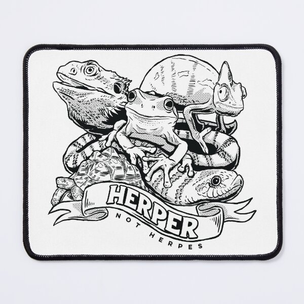 Item preview, Herper, not herpes - BW designed and sold by Inspireexotics.
