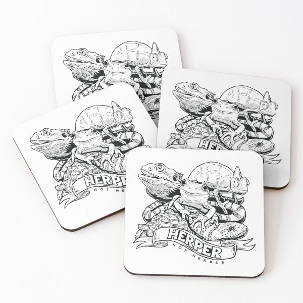 Item preview, Herper, not herpes - BW  designed and sold by Inspireexotics.