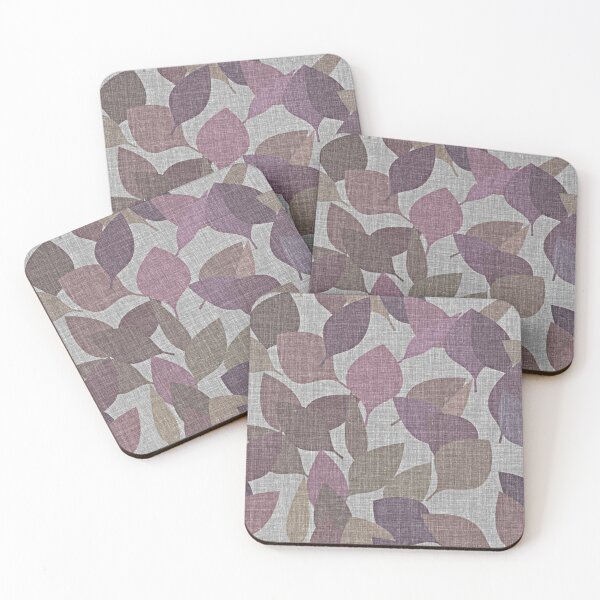 Item preview, Chic Berry Purple Brown Gray Leaves Art Pattern designed and sold by LC Graphic Design Studio.