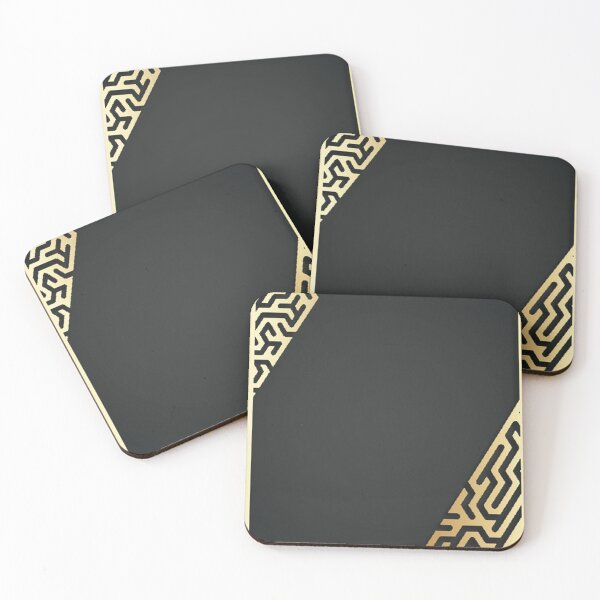 Item preview, Abstract Gold Mazes designed and sold by buzztop.