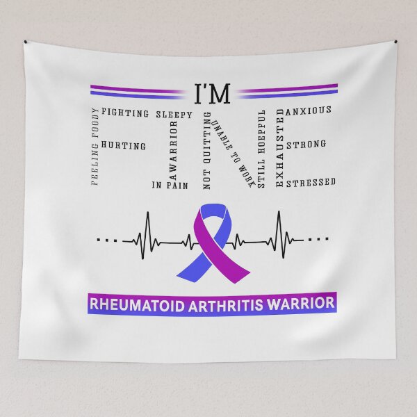 Item preview, I'm Fine Rheumatoid Arthritis Warrior Support Rheumatoid Arthritis Awareness Gifts designed and sold by rechardtee.