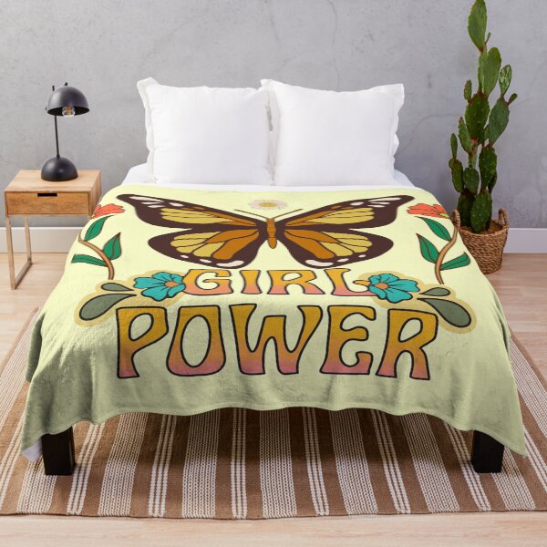 Item preview, Girl power, Colorful illustration with retro vibe and female empowerment quote designed and sold by Malogue.