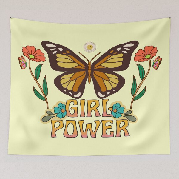Item preview, Girl power, Colorful illustration with retro vibe and female empowerment quote designed and sold by Malogue.