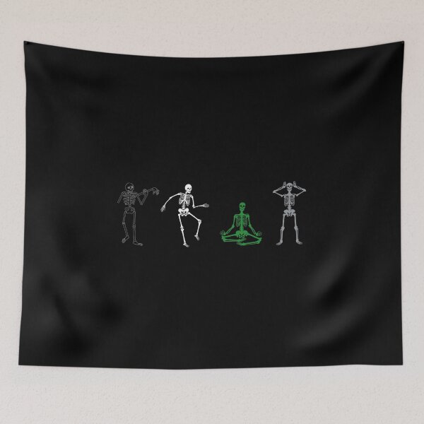 Item preview, Halloween Demi Romantic Flag Skeletons. Demiromantic Pride designed and sold by Subtle Pride Shop.