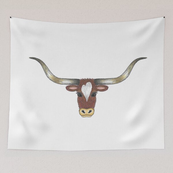 Artikelvorschau, Longhorn entworfen und verkauft von ArtbyAdriane.