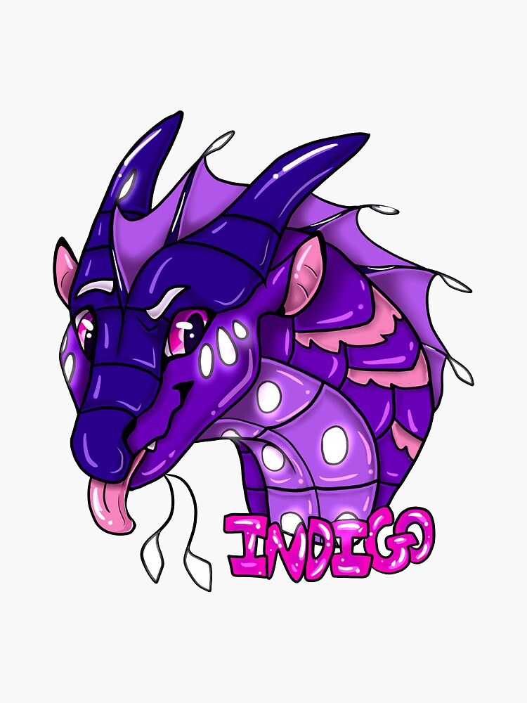 "Indigo Sticker Wings of Fire" Sticker for Sale by Tigerli1y Redbubble