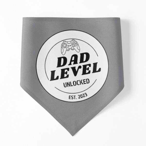 Dad Level Unlocked 2023 Pet Bandana