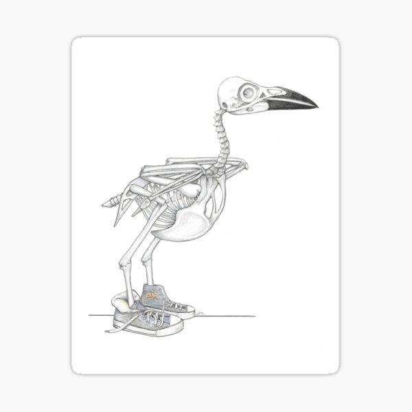 Item preview, Crow Skeleton in High Tops designed and sold by JimsBirds.