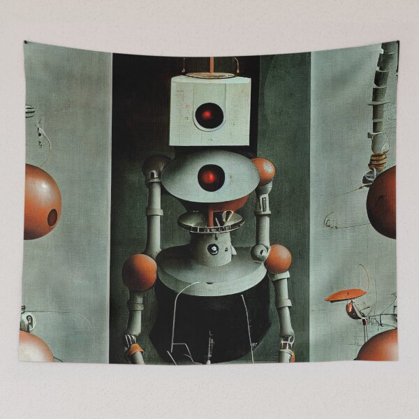 Item preview, Vintage robot design designed and sold by Art-Love-Design.