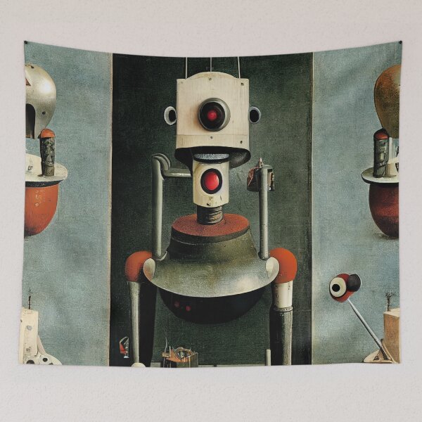Item preview, Vintage robot design designed and sold by Art-Love-Design.