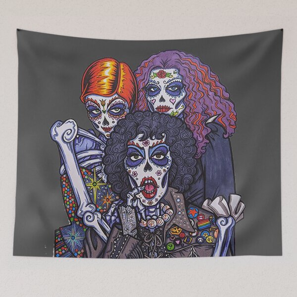 Artikelvorschau, Rocky Horror, Frank N Furter, Columbia, Magenta, Dia de la Muertas, Halloween, Skeleton Rocky Horror entworfen und verkauft von Nostrathomas66.
