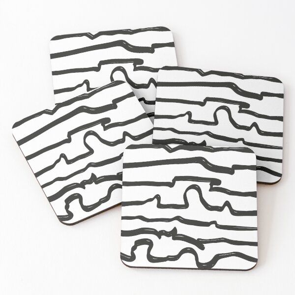 Item preview, Black and white art stripe pattern. Original hand-drawn horizontal line pattern. Minimalist black and white trendy pattern. designed and sold by ChrisiMM.