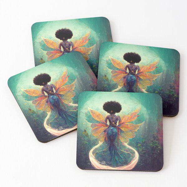 Item preview, Majestic Black Fairy With Wings designed and sold by Jennifer McKeever.