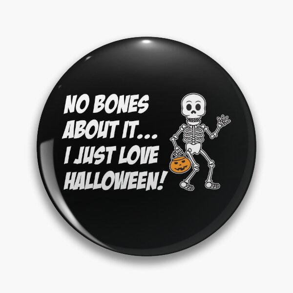 Item preview, No Bones About It Skeleton Halloween Pun designed and sold by jaycartoonist.