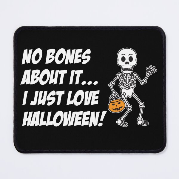 Item preview, No Bones About It Skeleton Halloween Pun designed and sold by jaycartoonist.