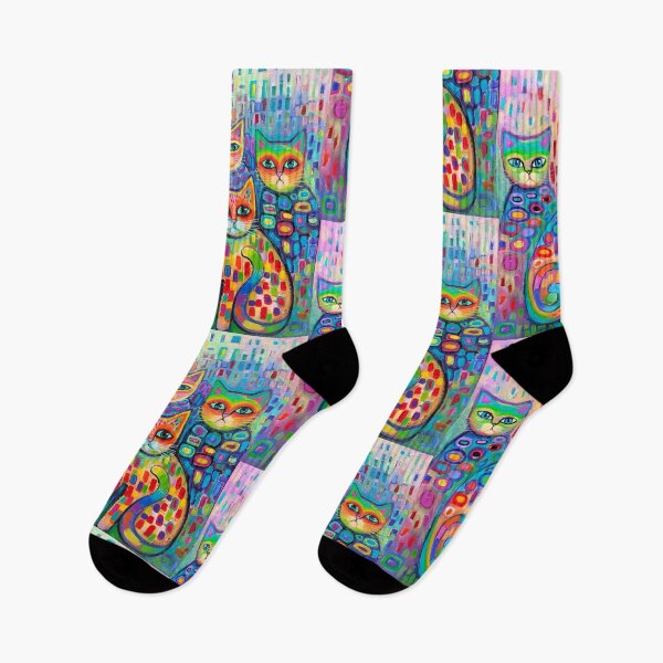 Item preview, Psychedelic cats 2 designed and sold by Karin Zeller.