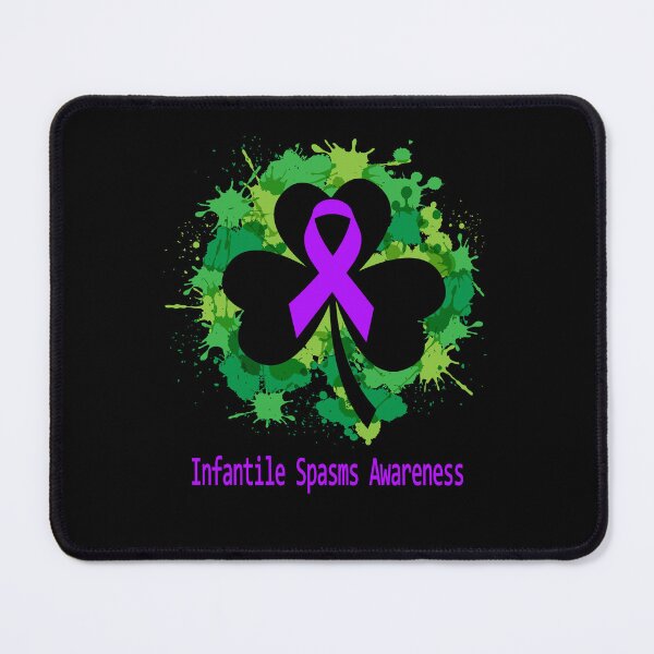 Item preview, Infantile Spasms Awareness Clover Ribbon Happy Patricks Day Support Infantile Spasms Warrior Gifts designed and sold by Tammyilaria.